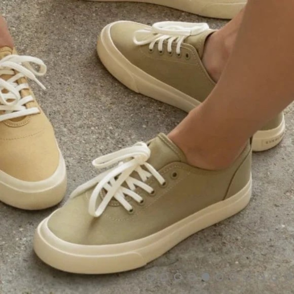 Everlane Forever Sneaker‎ Sycamore Canvas Low Top Men's 12.5 NIB Minimal